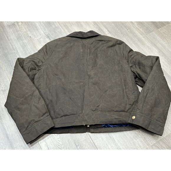 NWT J. Crew Womens Mossy Brown English Ripstop Chore Barn Jacket Size Small - Picture 3 of 12